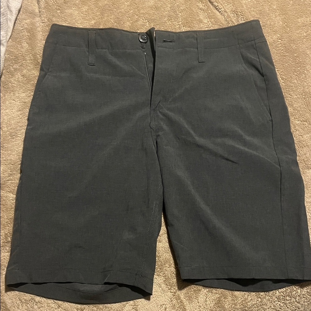 Volcom Charcoal Flat Front Shorts